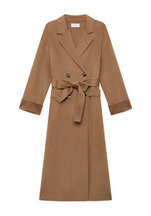 MALIPARMI belted double-breasted coat - Brown