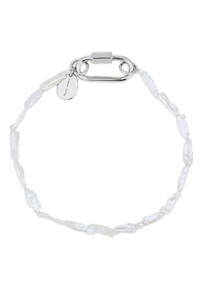 Simone Rocha baroque-pearl clasp necklace - Silver