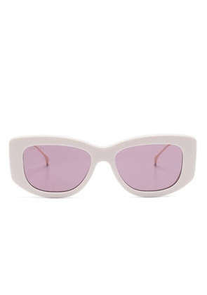 Gucci Eyewear Double G butterfly-frame sunglasses - Pink