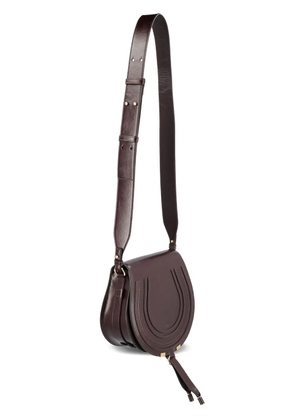 Chloé small Marcie saddle leather cross-body bag - Brown