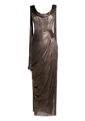 Maria Lucia Hohan Faye midi dress - Brown