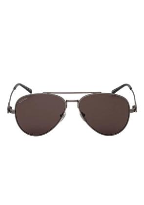Gucci Eyewear pilot-frame sunglasses - Silver