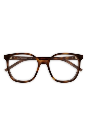 Saint Laurent Eyewear round-frame glasses - Brown