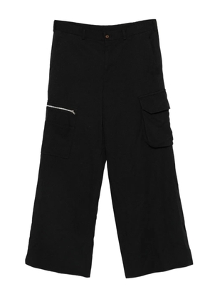 Black Comme Des Garçons zip-pocket cargo pants