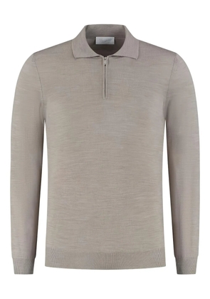 Marco Pescarolo polo-collar half-zip sweater - Neutrals