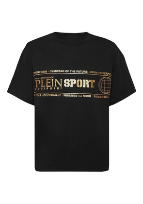 Plein Sport lettering-print crew-neck T-shirt - Black