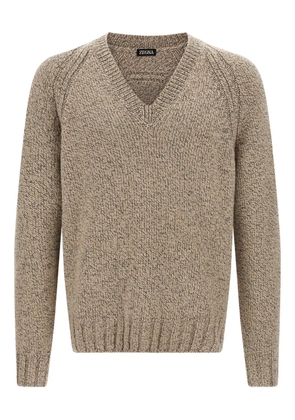 Zegna V-neck sweater - Neutrals