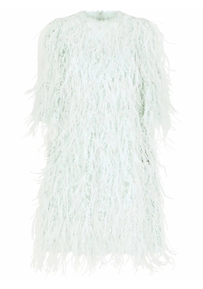 Dolce & Gabbana rhinestone-embellished lace minidress - Blue