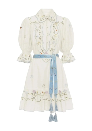 ALEMAIS Giulia mini dress - White