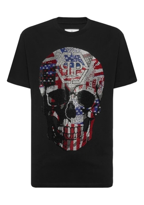 Philipp Plein graphic-skull T-shirt - Black