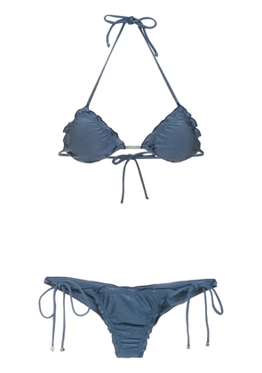 Lygia & Nanny Zaira triangle top bikini set - Blue