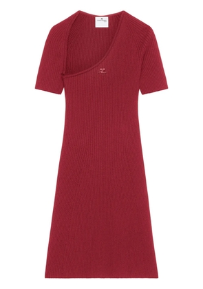 Courrèges mini Slash rib-knit dress - Red