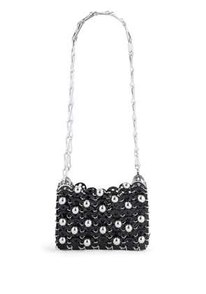 Rabanne Nano 1969 beaded shoulder bag - Black