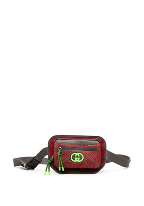 Gucci Pre-Owned 2016-2025 GG Nylon and Rubber belt bag - Red