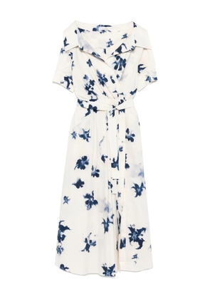 Altuzarra Lydia midi dress - Berry blue flowers