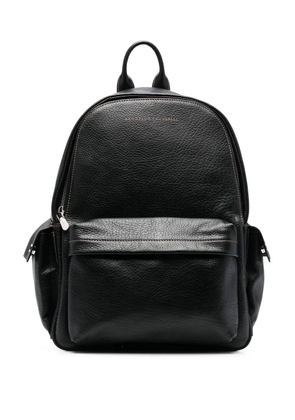 Brunello Cucinelli leather zip backpack - Black