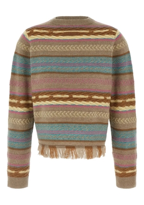 Guest In Residence western stripe fringe sweater - Neutrals