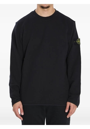 Stone Island logo-badge crew-neck sweatshirt - Black