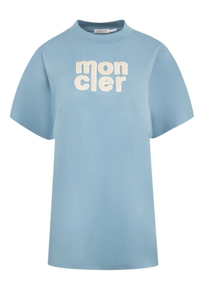 Moncler logo-embroidered T-shirt - Blue