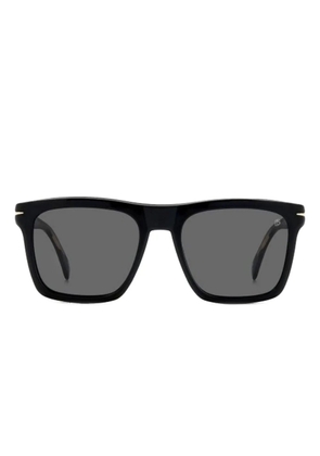 DAVID BECKHAM EYEWEAR square-frame clip-on sunglasses - Black