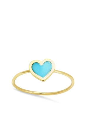 Jennifer Meyer 18kt yellow gold XS turquoise heart ring