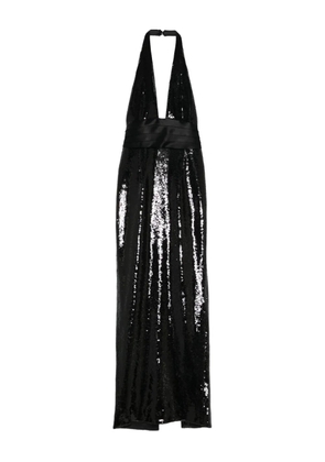 Retrofete Kelsie sequin halterneck maxi dress - Black