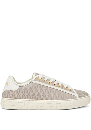 Versace Greca-pattern sneakers - Neutrals