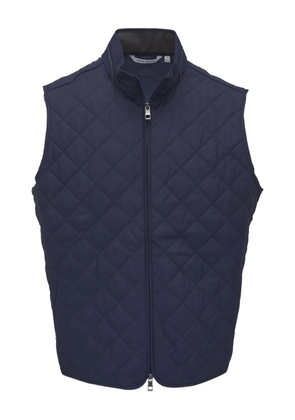 Peter Millar quilted diamond-pattern gilet - Blue