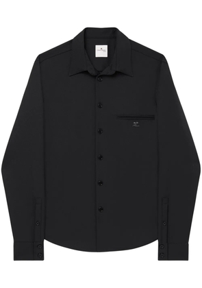 Courrèges one pocket twill shirt - Black