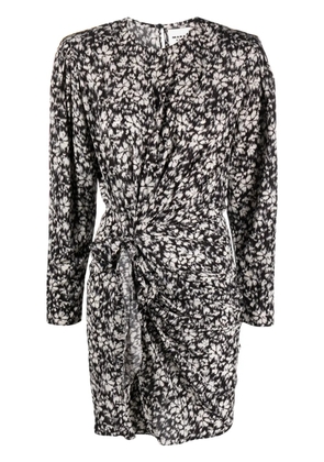 MARANT ÉTOILE Dulce floral-print minidress - Black