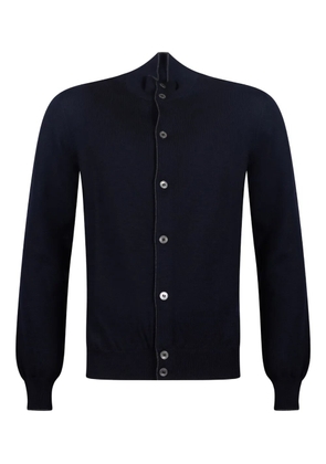 Gran Sasso high-neck button cardigan - Blue