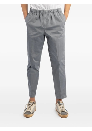 Cruna elasticated-waist cuffed trousers - Grey