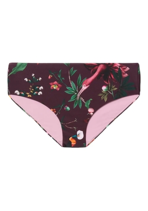 La DoubleJ Boy floral-print bikini briefs - Brown