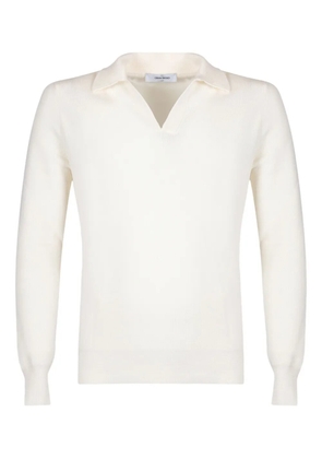 Gran Sasso V-neck ribbed sweater - Neutrals