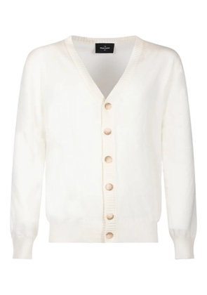 Gran Sasso buttoned V-neck knit cardigan - White