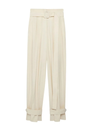 Another Tomorrow pleated trousers - Neutrals