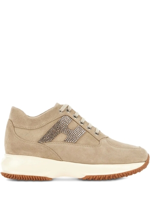 Hogan leather sneakers - Neutrals