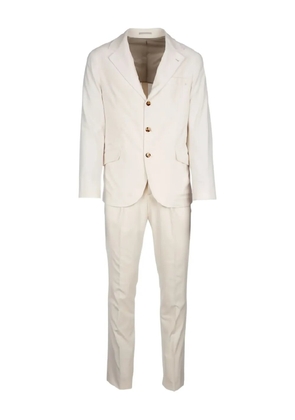 Brunello Cucinelli three-button single-breasted suit - White