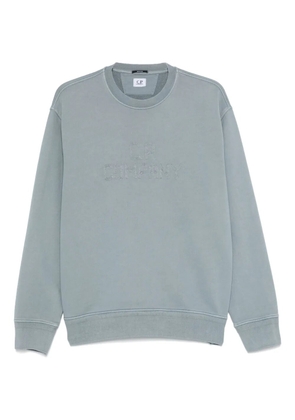C.P. Company logo-embroidered sweatshirt - Blue