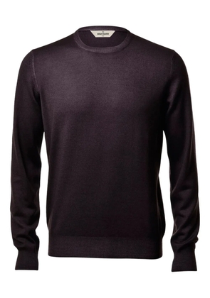 Gran Sasso round-neck wool sweater - Purple