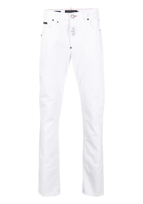 Philipp Plein low-rise straigh-leg jeans - White