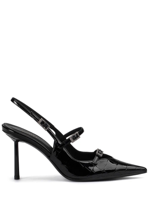 Le Silla Morgana 80mm leather pumps - Black