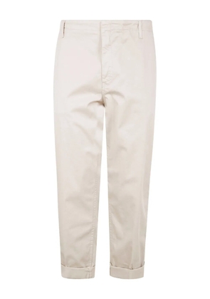 DONDUP cotton trousers - White