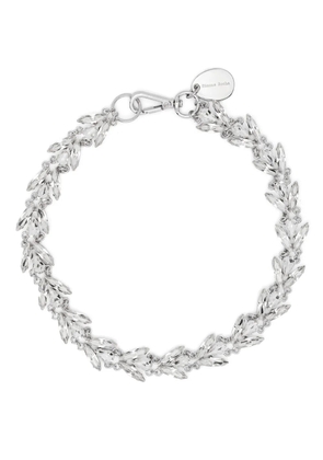 Simone Rocha Crystal Floret necklace - White