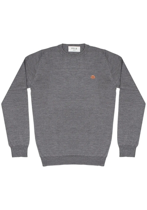 PELO FOUNDATION dog-appliqué jumper - Grey
