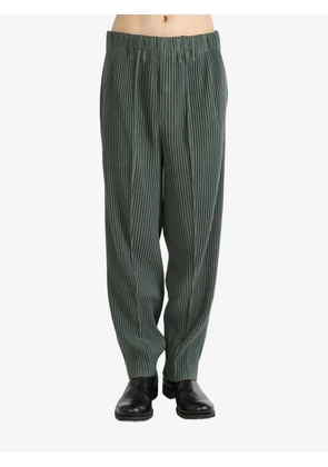 Homme Plissé Issey Miyake ribbed trousers - Green