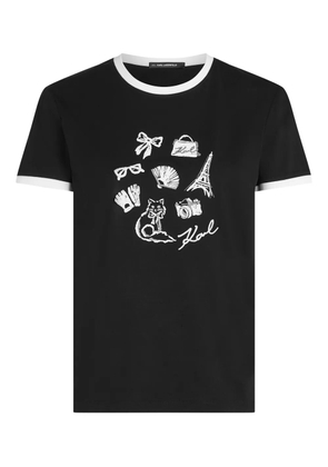 Karl Lagerfeld graphic-print T-shirt - Black
