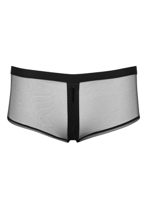 Maison Close Pure Tentation openable shorts - Black