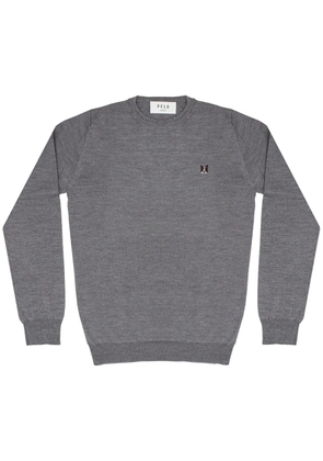 PELO FOUNDATION dog-appliqué jumper - Grey