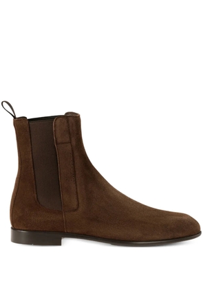 Ferragamo suede chelsea boots - Brown